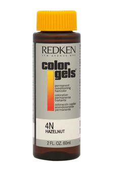 Color Gels Permanent Conditioning Haircolor 4n Hazelnut By Redken For Unisex 2 Oz Hair Color