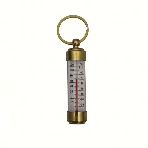 Conant Custom Brass Vermont Travel Thermometer Living Finish Brass