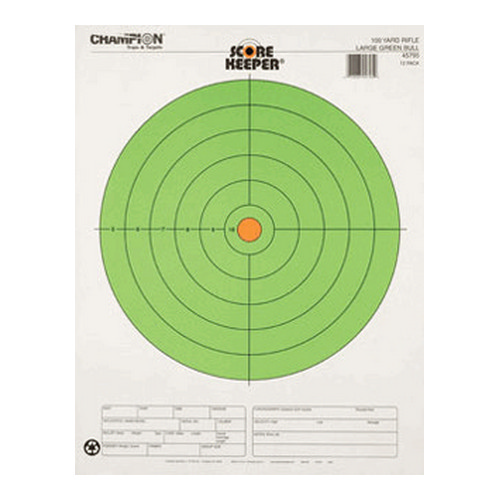 Champion Traps and Targets 100 Yd Lg Green Bull (12/Pk)