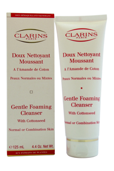 Clarins Gentle Foaming Cleanser With Cottonseed (Normal / Combination Skin By Clarins for Unisex - 4.4 oz Foaming Cleanser