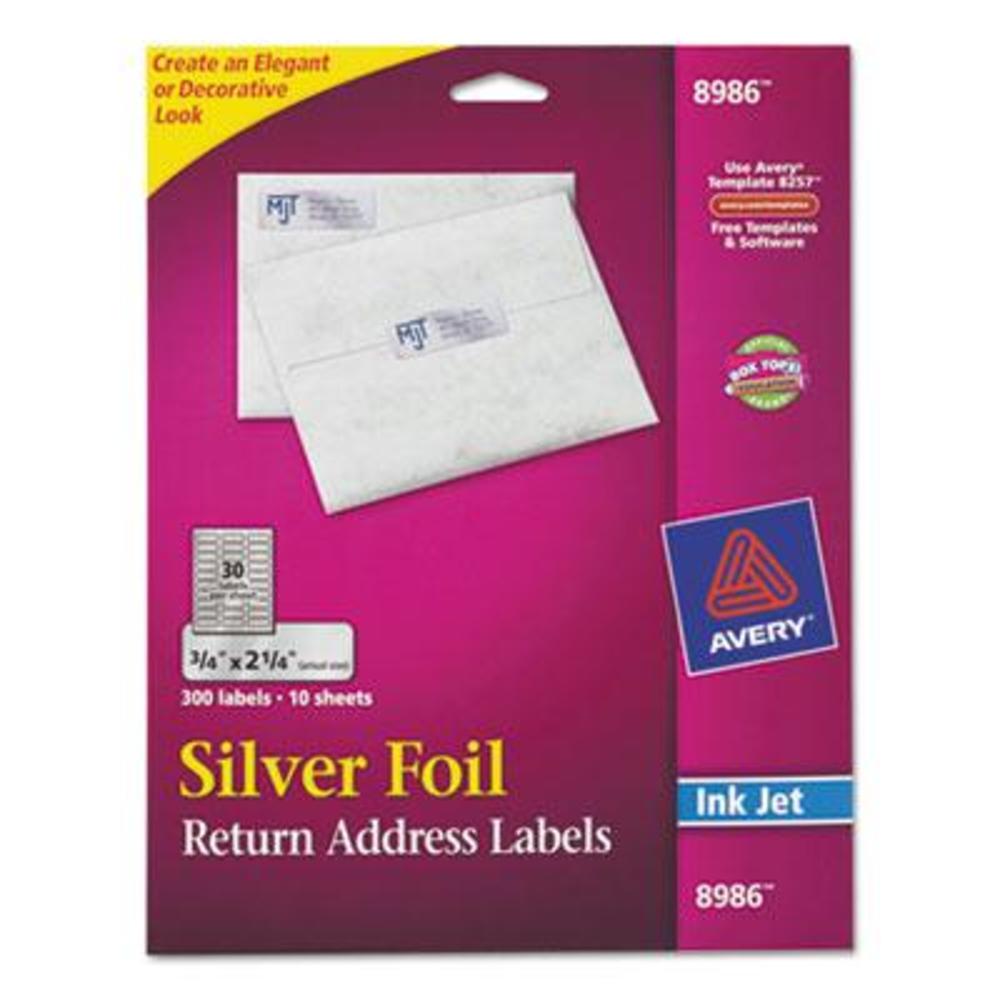 Avery Foil Mailing Labels
