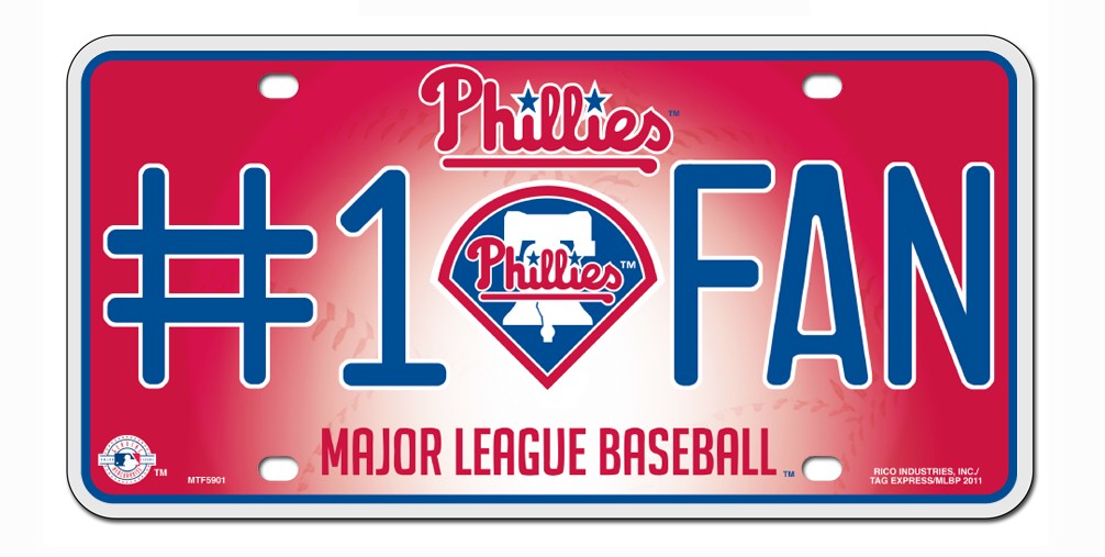Rico Philadelphia Phillies License Plate - #1 Fan