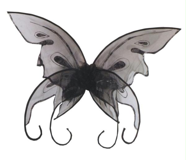 Morris Costumes Wings Butterfly Black