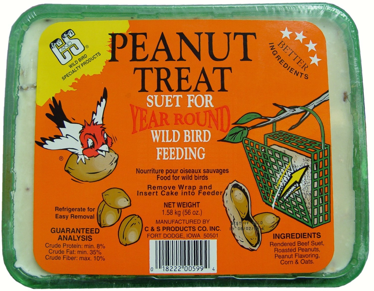 C&S Products Peanut Treat 56 oz. +Frt