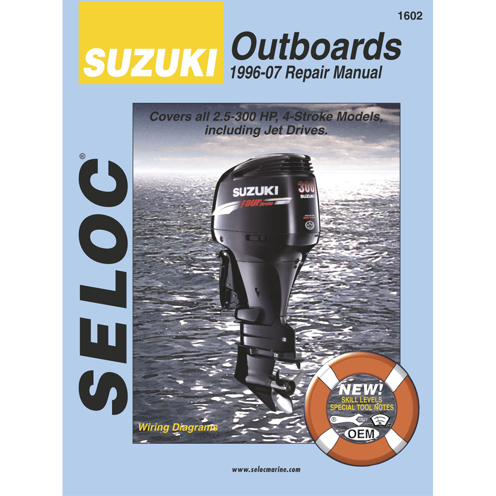 Seloc Service Manual - Suzuki Outboard - 4 Stroke - 1996-07
