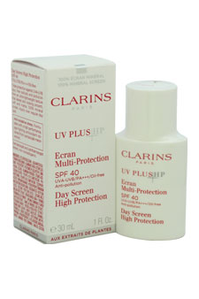 Clarins UV Plus HP Day Screen High Protection SPF 40 UVA-UVB/PA+++/Oil-Free By Clarins for Unisex - 1 oz Veil (Transparent)