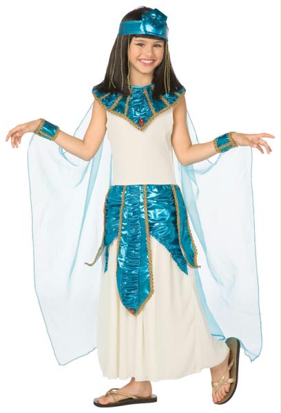 Morris Costumes Cleopatra Blue Gold Chld 12-14