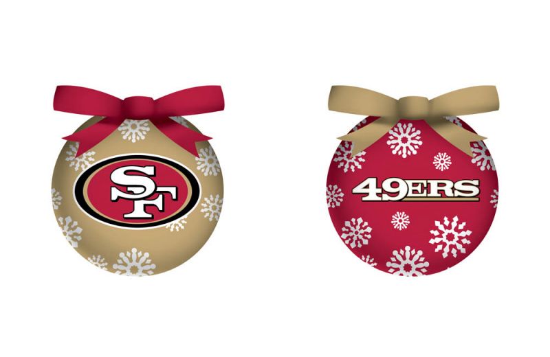 Evergreen San Francisco 49ers LED Box Set Ornaments