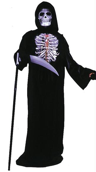Morris Costumes Halloween Boys Bleeding Chest Skeleton Halloween Costume Large (10-12)