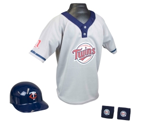 Franklin Sports Minnesota Twins Baseball Helmet and Jersey Set