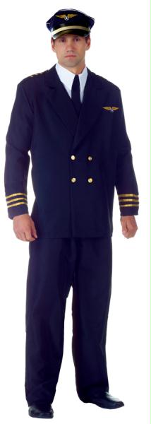 Morris Costumes Airline Captain Adult Black Xx