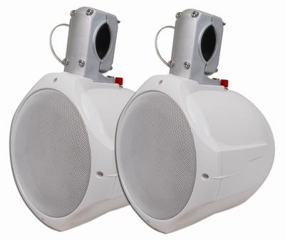 MCM Custom Audio 6 1/2" Marine Wakeboard Two-Way Speaker Pair - White