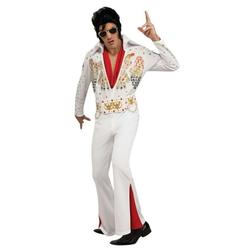 Morris Costumes Rubie s Costume Co Inc Rubies Costumes 180119 Elvis Deluxe Adult Costume White X-Large