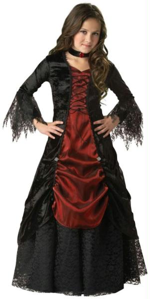 Morris Costumes Gothic Vampira Child Size 6
