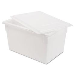 Rubbermaid Commercial Products FG350100WHT Rubbermaid Commercial Food/Tote Box,26 in L,White  FG350100WHT
