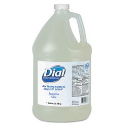Dial Manufacturing Dial Antibacterial Liquid Hand Soap for Sensitive Skin, Floral, 1 gal, 4/Carton