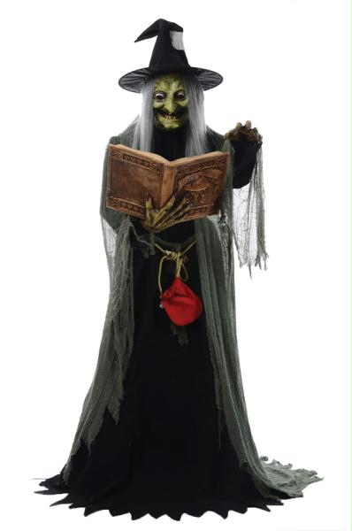 Morris Costumes Spell-speaking Witch Animated