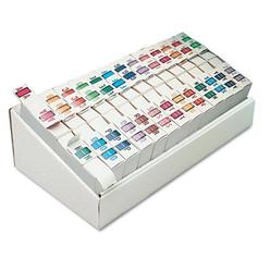 Smead BCCR Bar-Style Alphabetic Color-Coded Labels, Letters A-Z, Assorted Colors, 500 Labels per Roll (67070)
