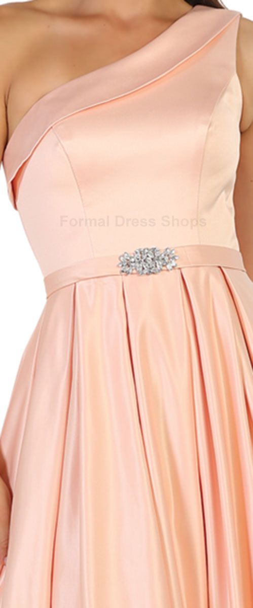 Designer Sale Simple One Shoulder Prom Evening Gown Special Occasion Long Dress Bridal Wedding Guest Maid Of Honor Plus Size