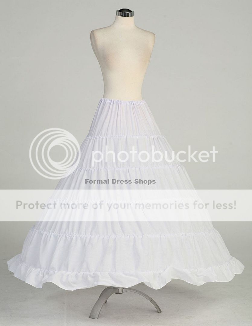 Designer New White Bridal 5 Hoop Petticoat Accessory For Quinceanera
