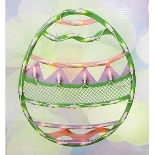 Sienna 15 75 Lighted Pastel Colored Easter Egg Spring Window
