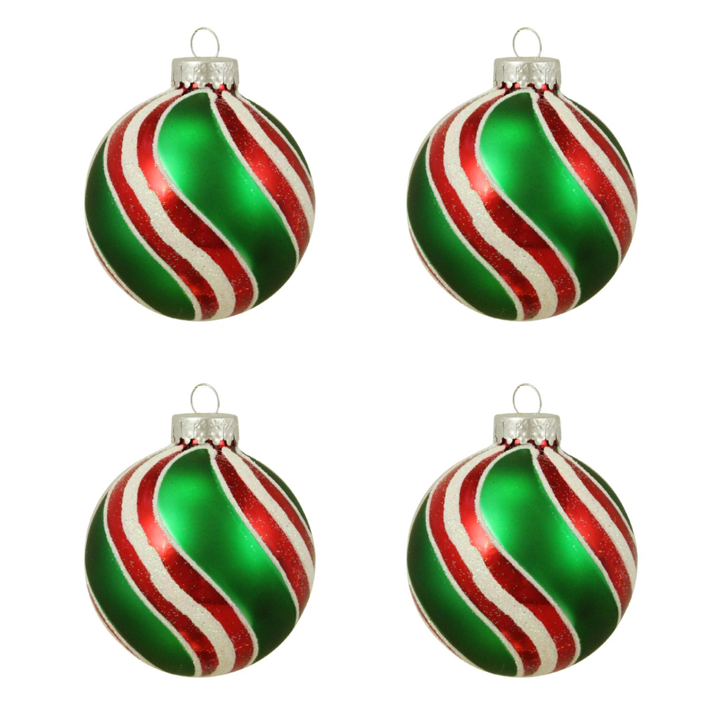 northlight 4ct shiny matte red green