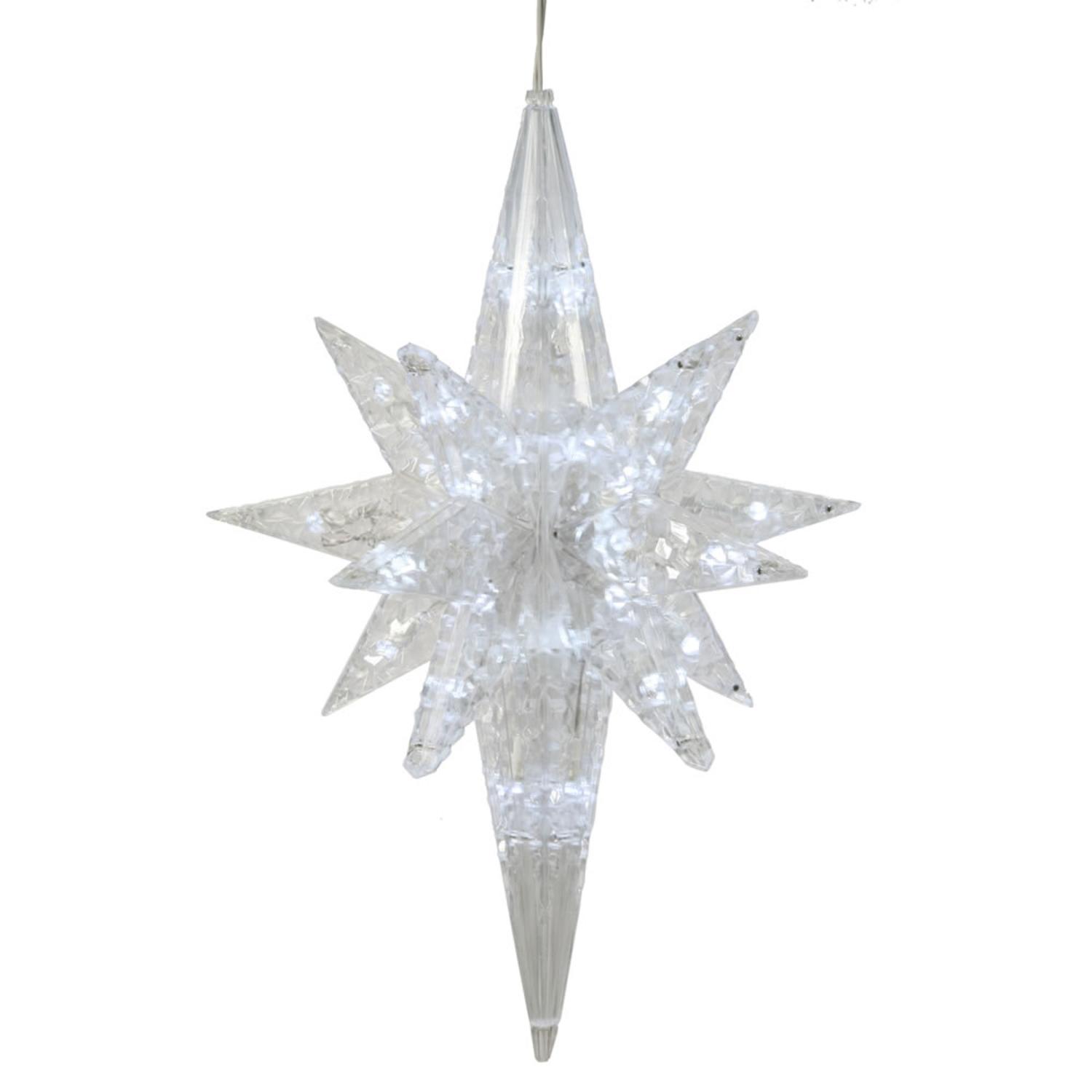 Vickerman 19 Pure White Led Lighted Star Of Bethlehem Hanging Vickerman 19 Pure White Led Lighted Star Of Bethlehem Hanging Christmas Decoration