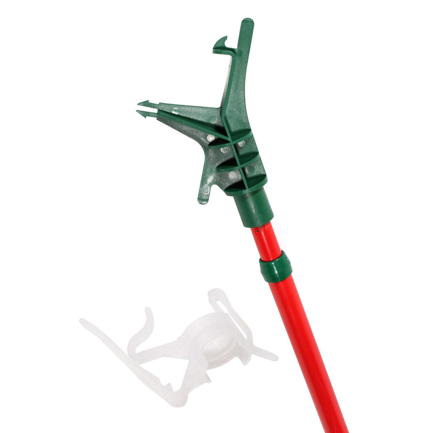 Dyno 11 Telescoping Christmas Tree Decorating Pole For Hanging Lights Includes 25 Gutter Clips