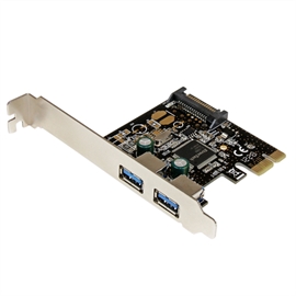 Startech.Com StarTech Controller Card PEXUSB3S23 2Port PCI Express SuperSpeed USB3.0 with SATA Power Retail