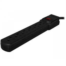 Rosewill SURGE RPS-110BL 6 Outlets Power Strip 125V 1875W Maximum Power 3 Feet Retail