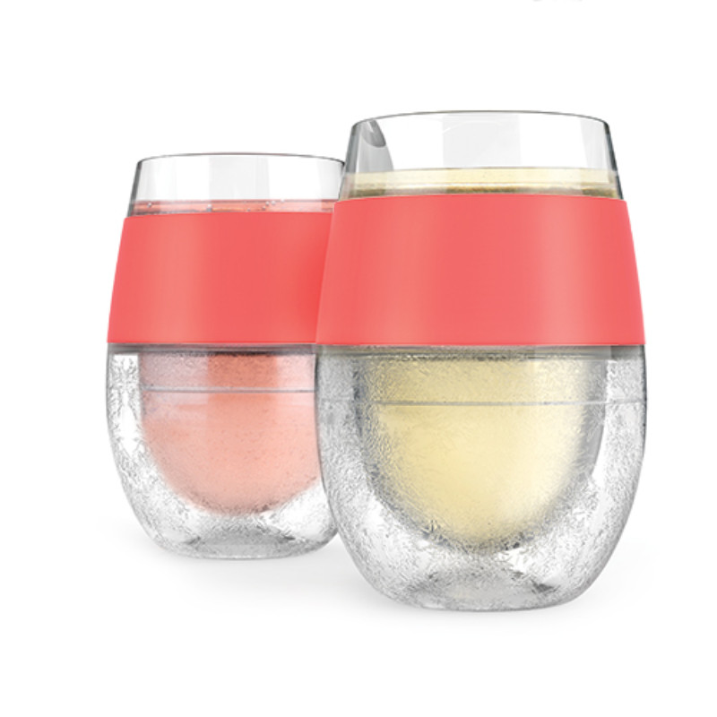 Generic Wine FREEZE™ Cooling Cups in Coral (set of 2) by HOST®
