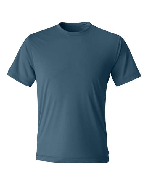 ALL SPORT Short Sleeve Performance T-Shirt-Steel BlueSize -3XL