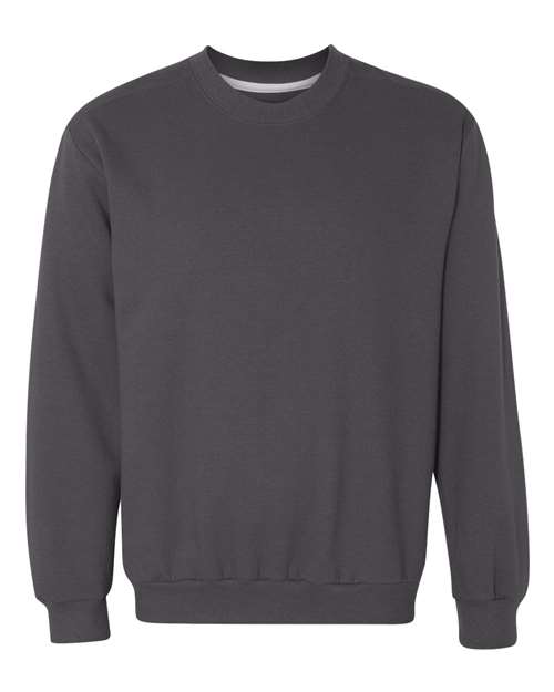 Anvil Combed Ringspun Fashion Crewneck Sweatshirt-CharcoalSize -2XL