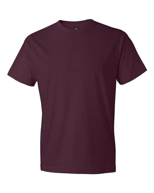 Anvil Lightweight Fashion Short Sleeve T-Shirt-MaroonSize -2XL