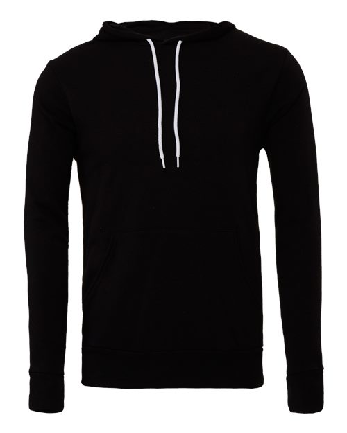 Bella + Canvas Unisex Hooded Pullover Sweatshirt-BlackSize -M