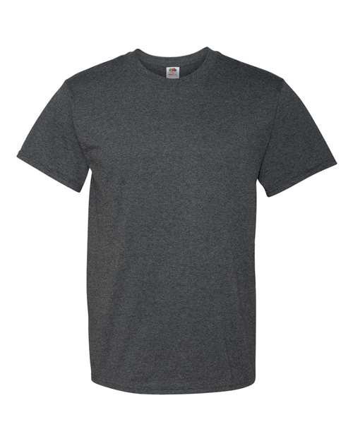 Fruit of the Loom HD Cotton Short Sleeve T-Shirt-Black HeatherSize -4XL