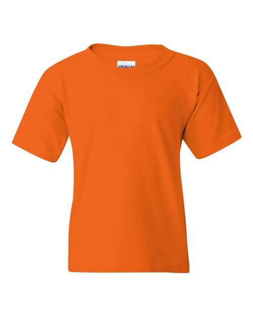 Gildan Heavy Cotton Youth T-Shirt-S. OrangeSize -XL