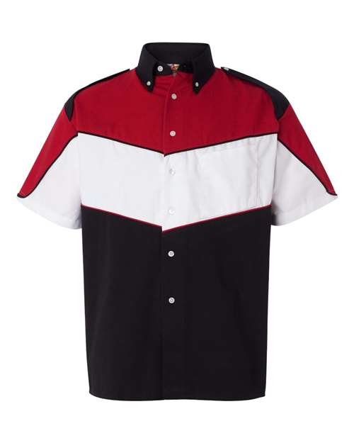 Hilton Pit Crew Racing Shirt-Red/ White/ BlackSize -XL