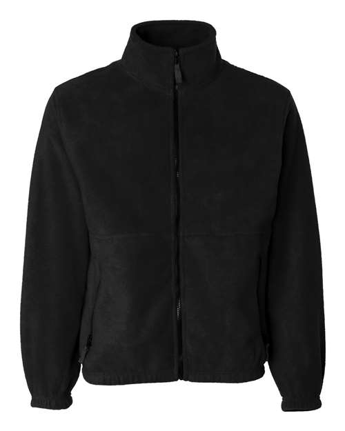 Sierra Pacific Full-Zip Fleece Jacket-BlackSize -3XL