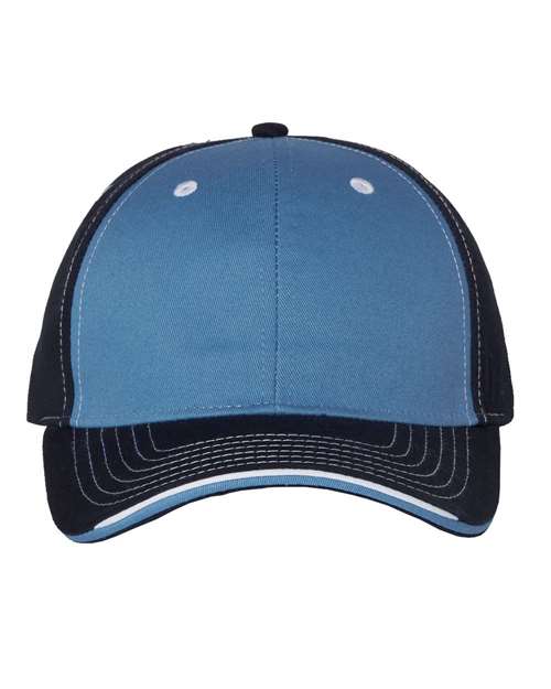 SPORTSMAN Tri-Color Cap-Light Blue/ NavySize -One Size