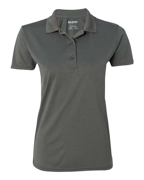 Gildan Performance Women's Jersey Sport Shirt-Marbled Charcoal Size S