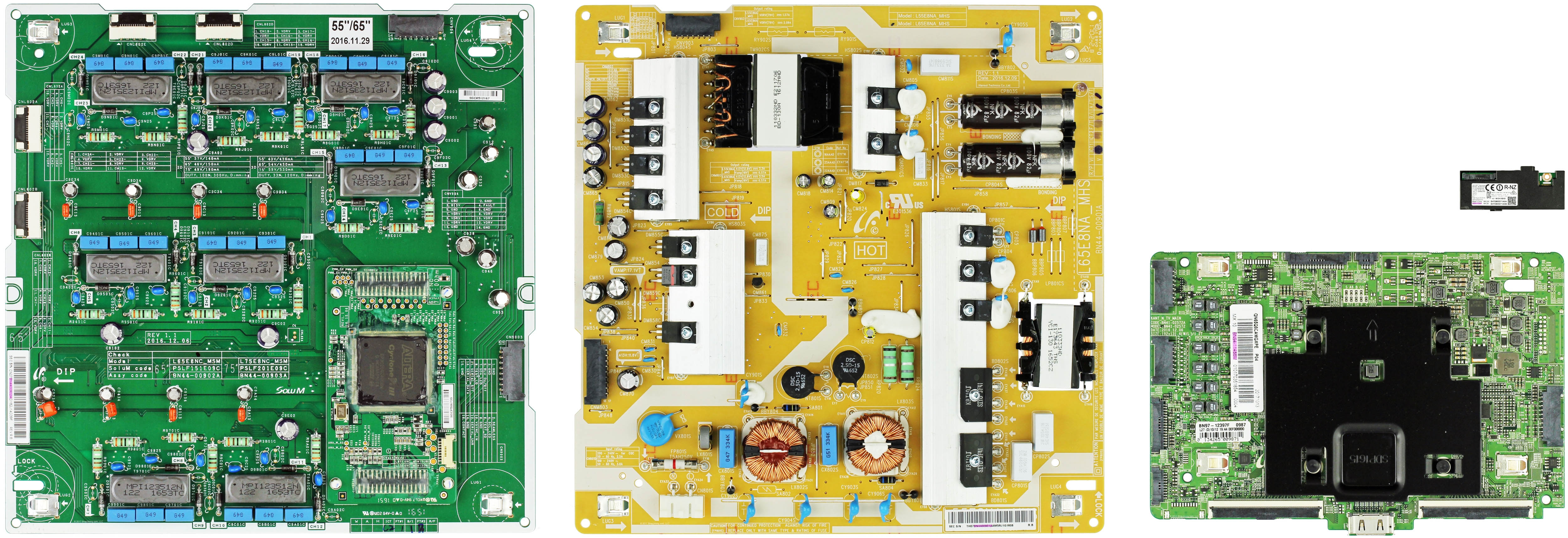 Samsung QN65Q7CDMFXZA (Version FA02) Complete LED TV Repair Parts Kit