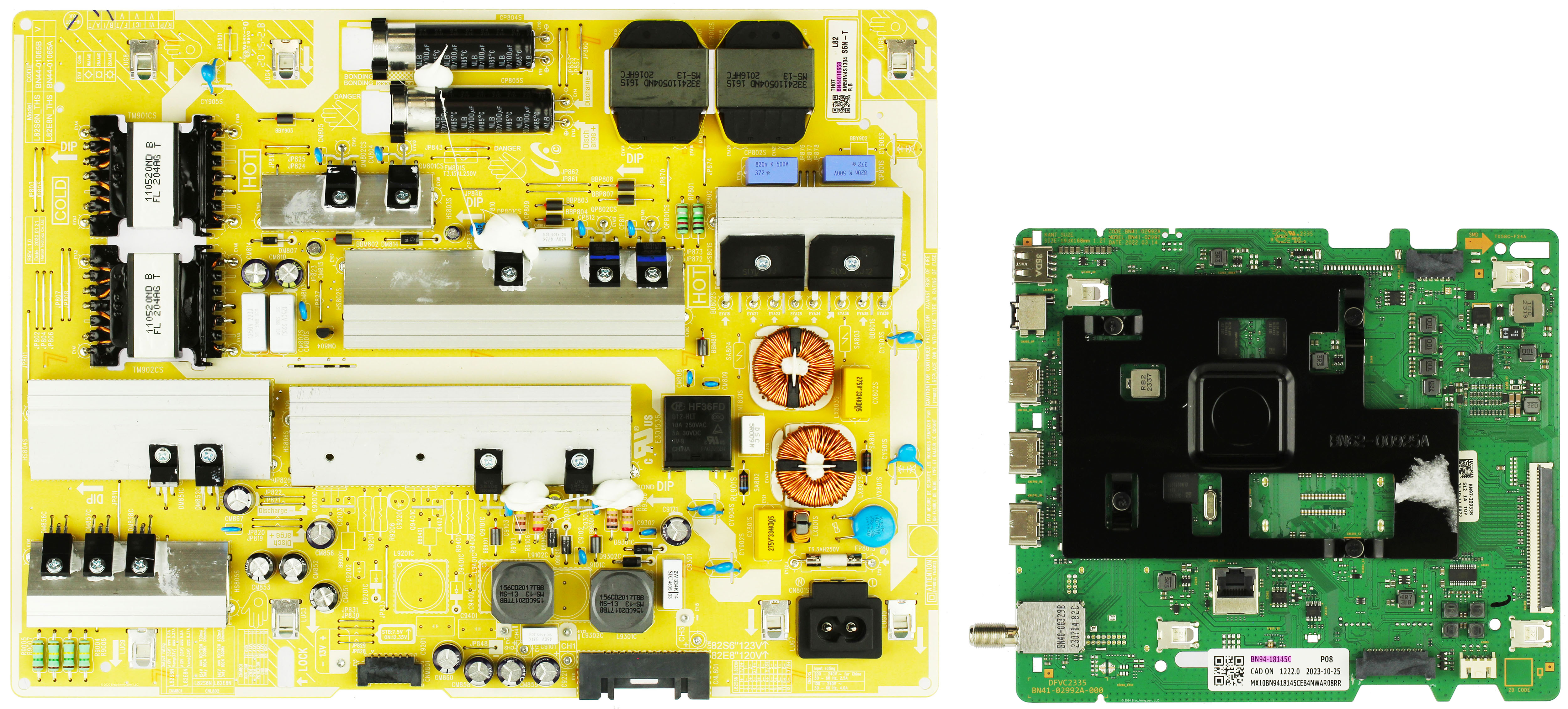 Samsung UN85CU7000FXZA Complete LED TV Repair Parts Kit (Version AB04)