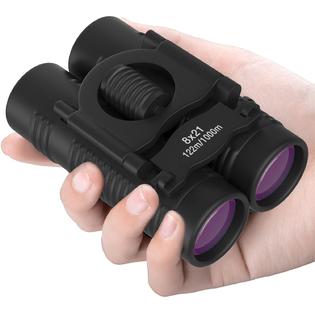 RockDaMic 8x21 Compact Binoculars 21mm Large View Eyepiece Waterproof  Binocular for Adults & Kids, Bird Watching, Hunting, Travel,