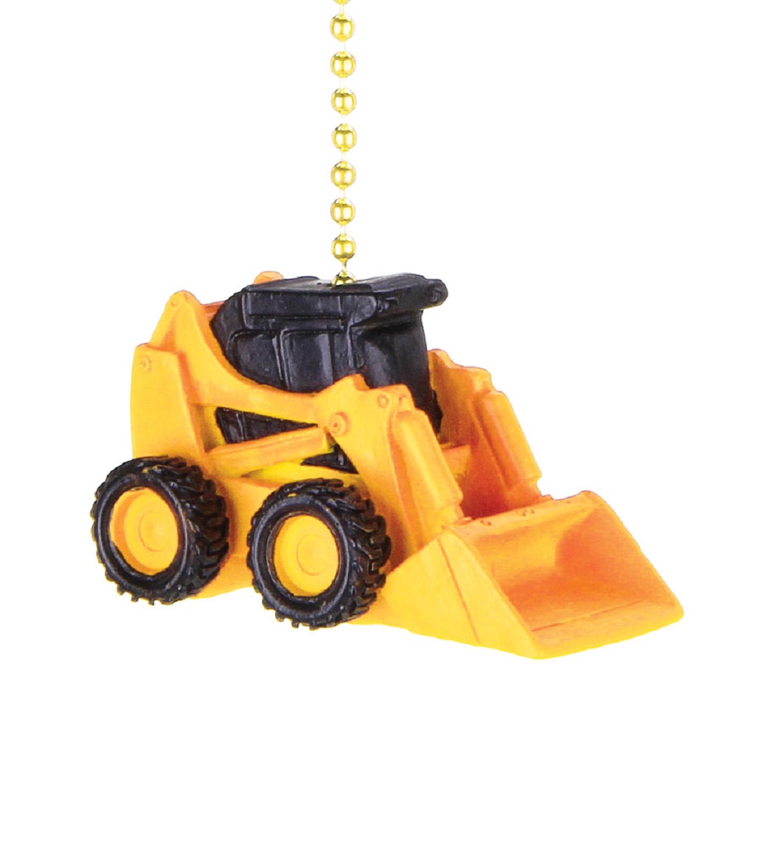 Clementine Yellow Bulldozer Construction Dozer Ceiling Fan Pull or Light Pull Chain