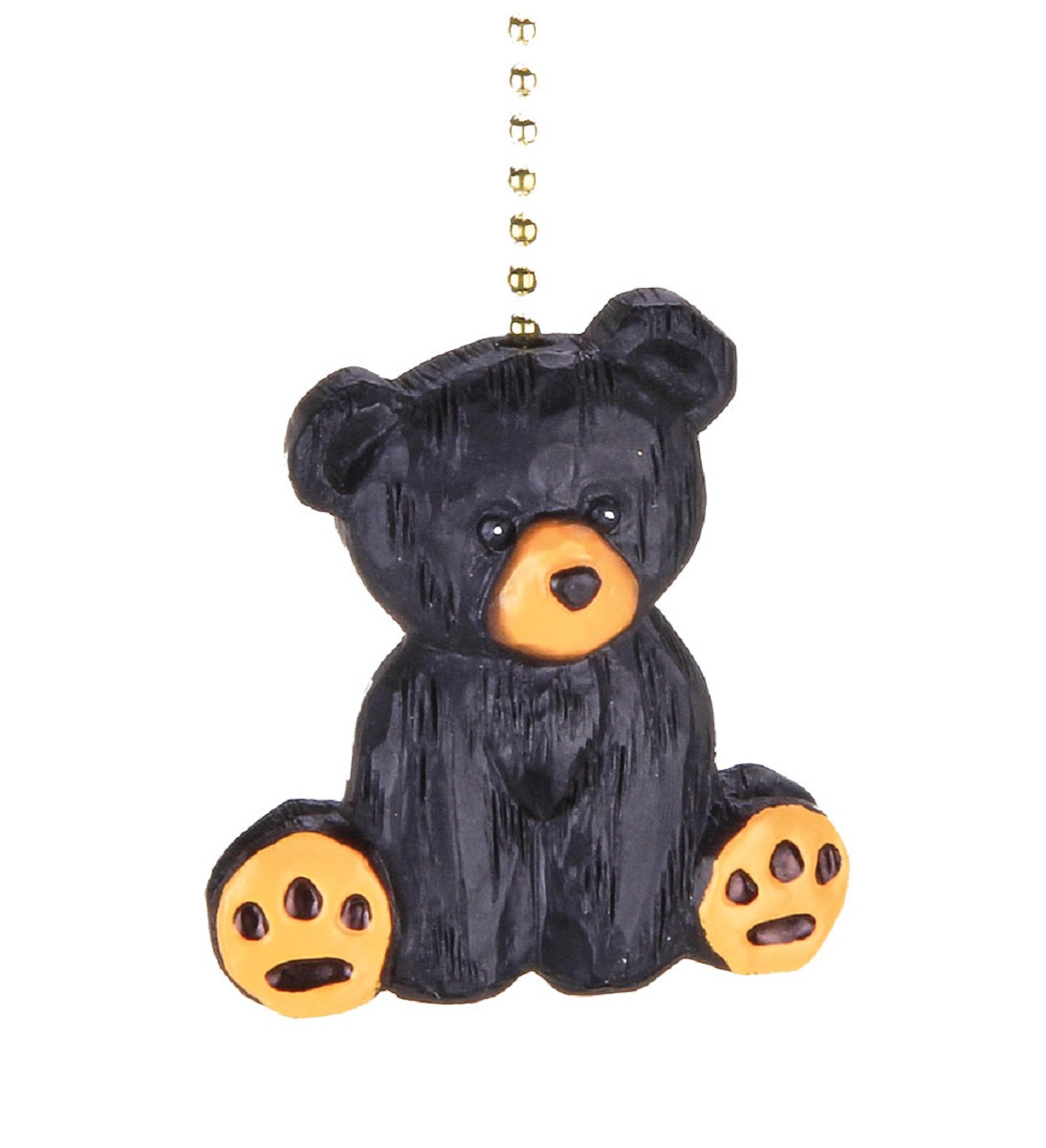 Clementine Cute Sitting Black Baby Bear Ceiling Fan Pull or Light Pull Chain