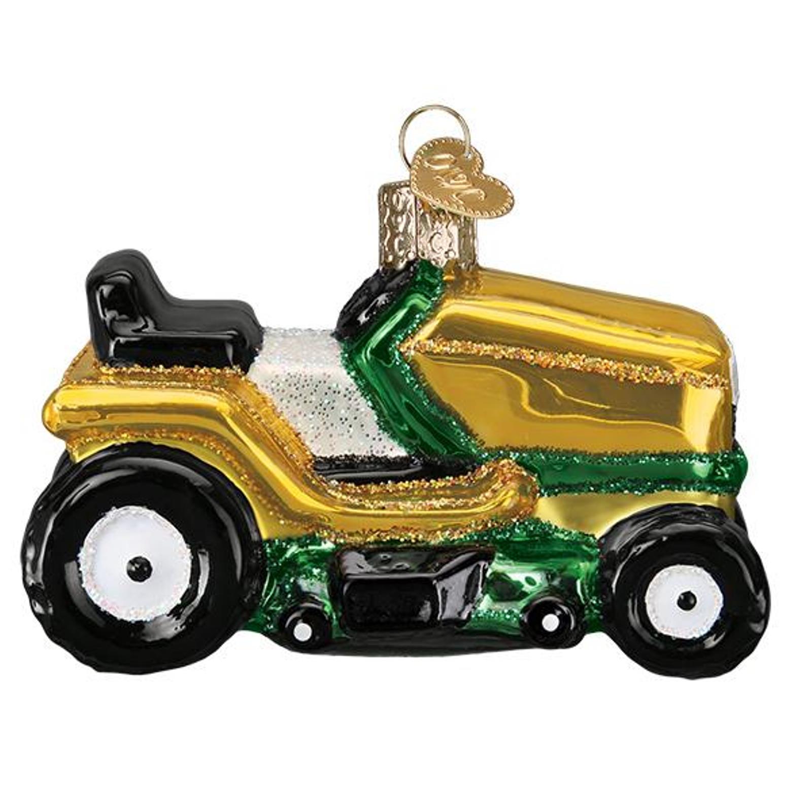Old World Christmas Riding Lawn Mower Christmas Holiday Ornament