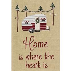 Park Designs Home is Where the Heart Is Camper Holiday Campground Embroidered Kitchen Towel