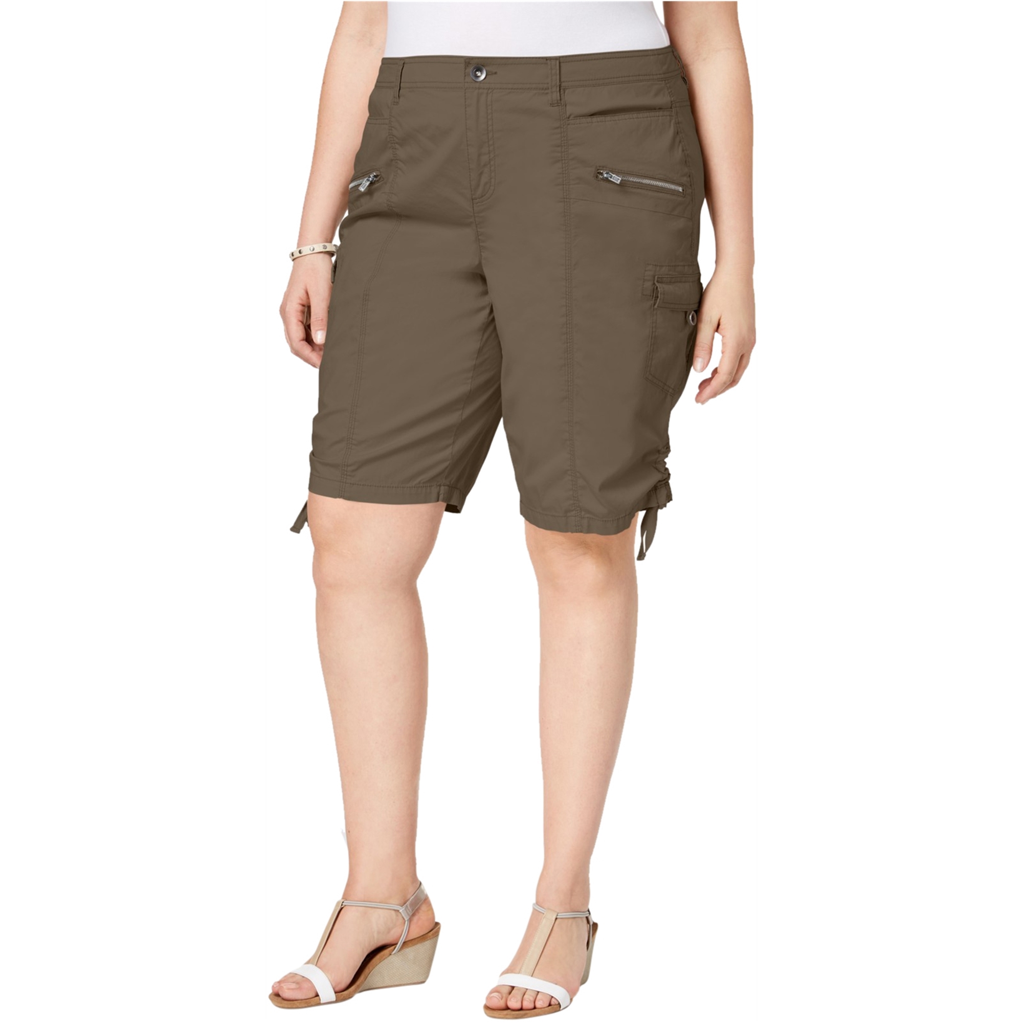 Style & Co. Womens Cargo Casual Bermuda Shorts