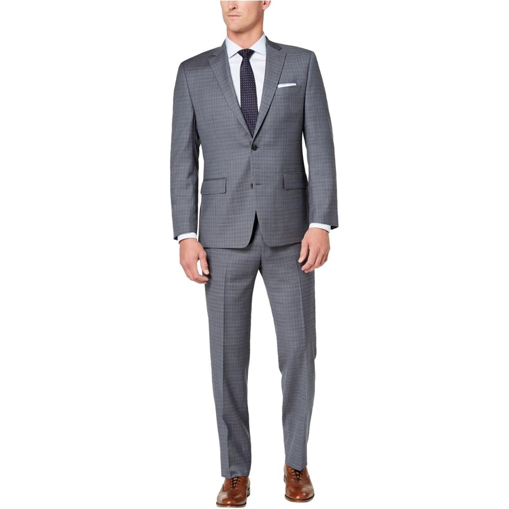 Michael Kors Mens Grid Suit Dress Pants Slacks